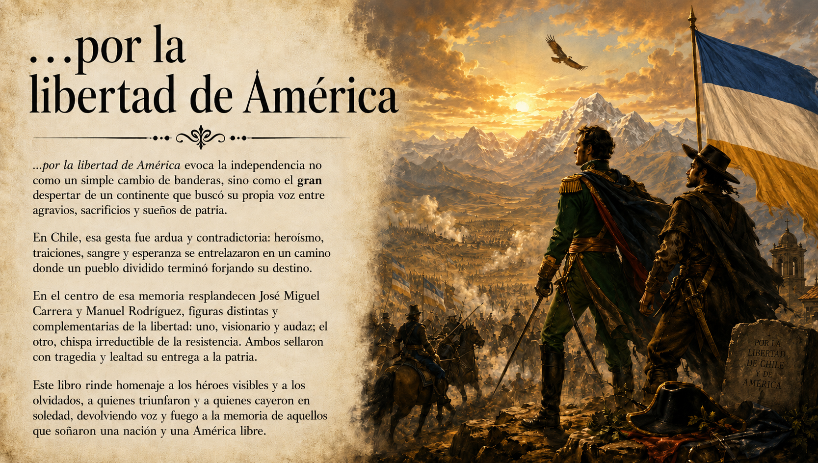 ...por la libertad de América Portada del libro ...por la libertad de América, de Santiago Alonso.
