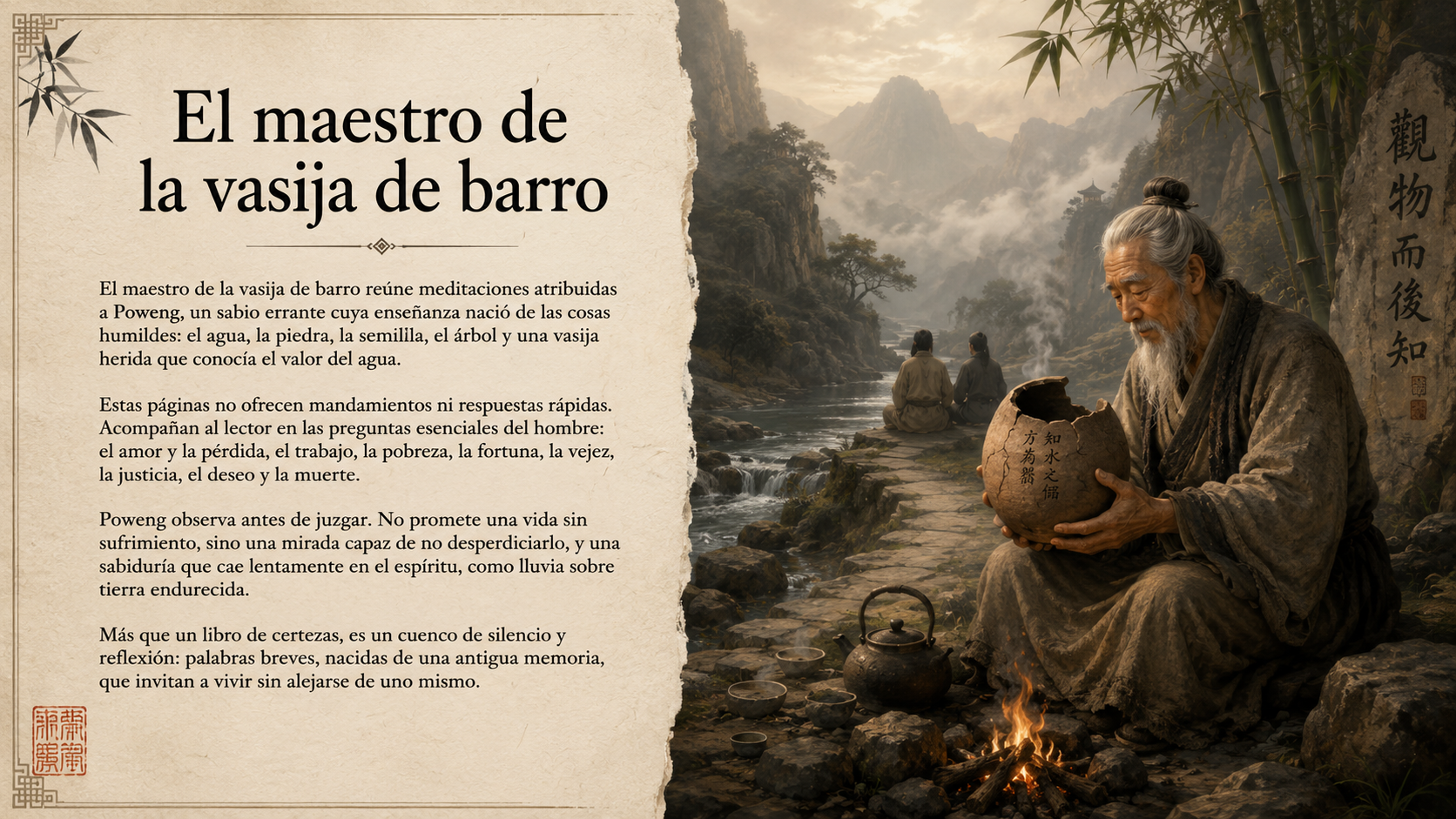 El maestro de la vasija de barro Portada del libro El maestro de la vasija de barro, de Santiago Alonso.