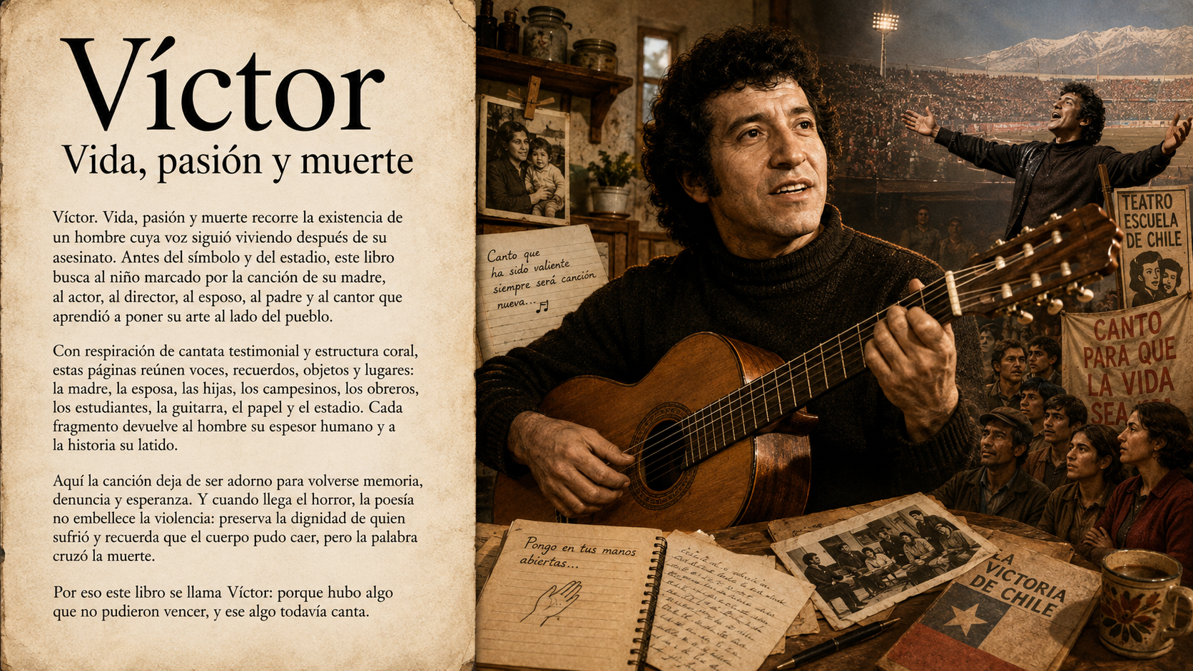 VICTOR. Vida, pasión y muerte Portada del libro Victor vida pasion y muerte, de Santiago Alonso.